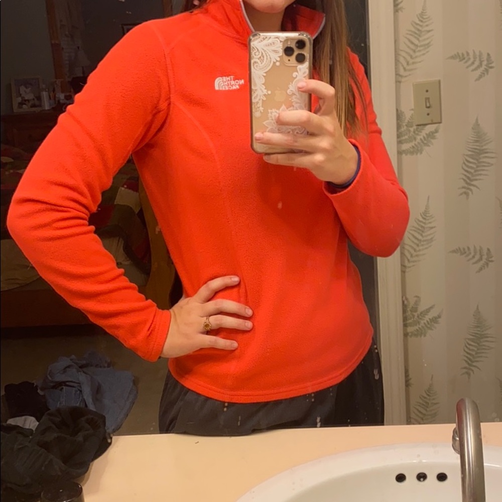 Quarter zip north face fleece
